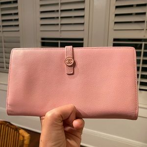 Chanel pink leather wallet - 100% authentic